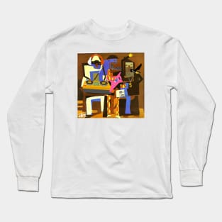 New wave cubistic Long Sleeve T-Shirt